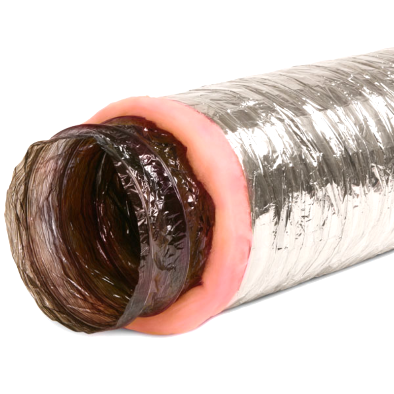 CFM FLM100-25 4" Flexible Insulated Duct , 25' Length