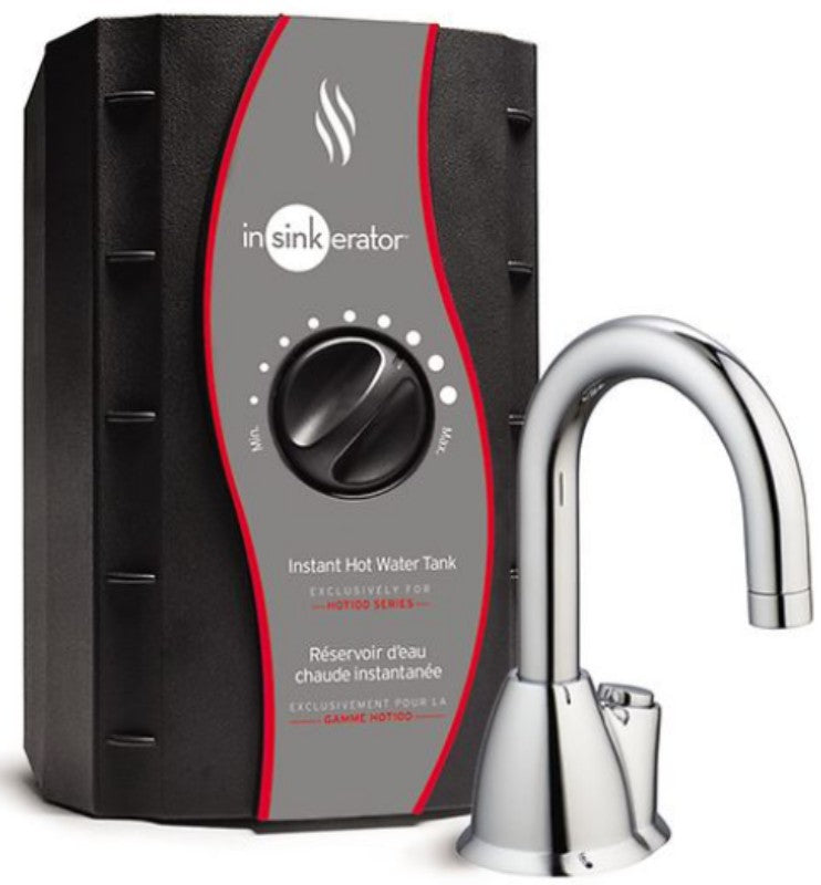 InSinkErator HOT100C-SS Push Button Instant Hot Water Dispenser