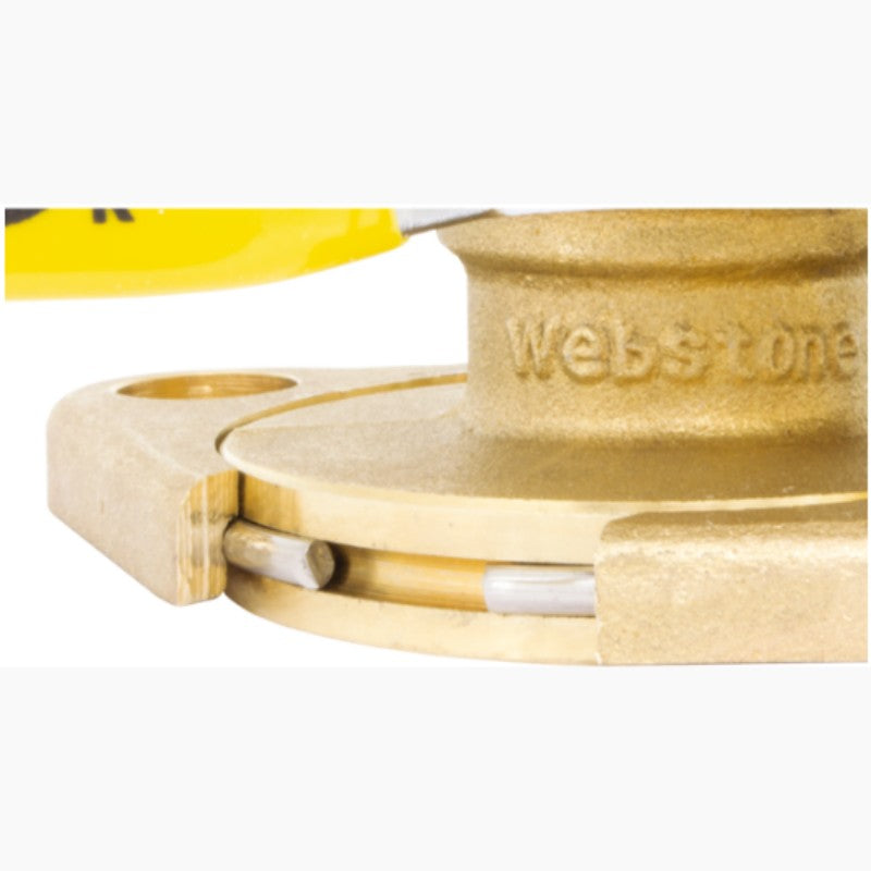 Webstone 1 1/2 Press x Pump Flange, Full Port Brass Ball Valve H-81406HV