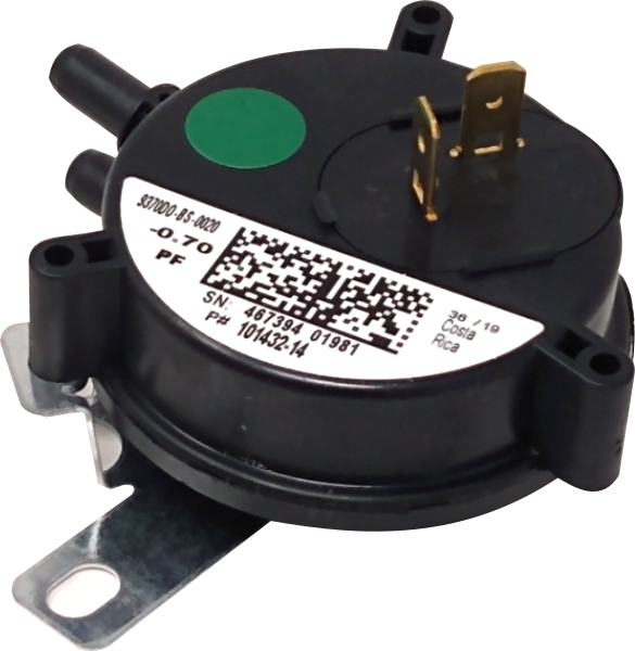 Lennox 57W79 Pressure Switch (0.70" WC) - Alternate / Replacement Part Numbers: 57W7901, 101432-14, 10143214, 101432-14, 9370DO-BS-0020, R45695-004