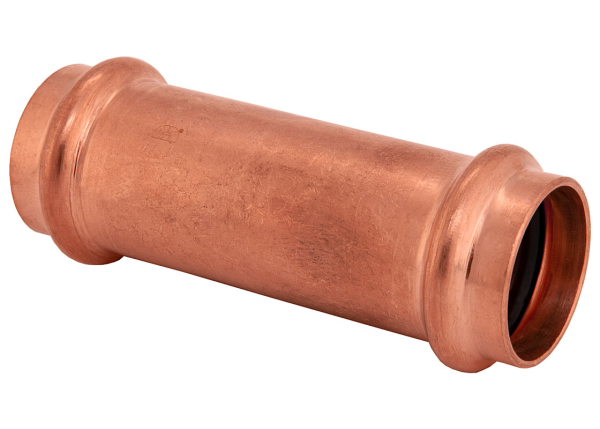 BMI 1-1/2" Wrot Copper Press-Fit Long Repair Coupling Fitting Item 47088