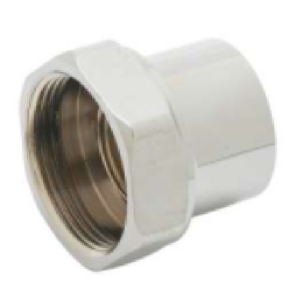 T&S Brass B-0413 Adapter, Swivel-to-Rigid Adapter (Chrome-Plated)