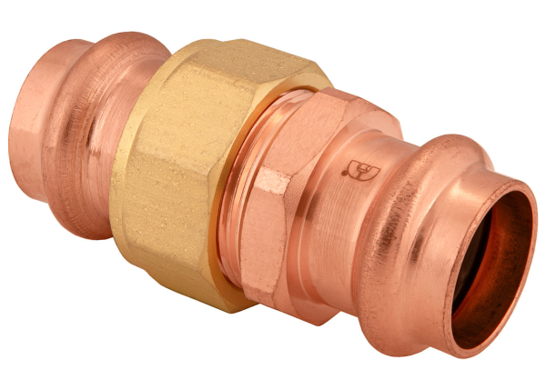 BMI 1-1/4" Wrot Copper Press-Fit Union Fitting Item 47107