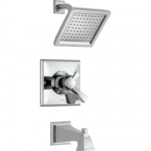 Delta T17451-We Chrome Dryden: Monitor(R) 17 Series Tub And Shower Trim None Single Handle Lever