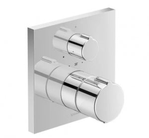 Duravit C14200015U10 C.1 THERMOSTATIC SHOWER TRIM FOR CONCEALED INSTALLATION, VOLUME CONTROL FOR 1 OUTLET, WITH SHUT-OFF VALVE