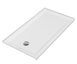 Duravit 720248000000090 ARCHITEC 60X32 SHOWER TRAY, W/TILE FLANGE, LH DRAIN, WHITE