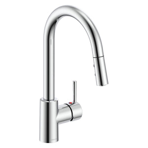 Delta W28213 Chrome Faucet High-Arc Kitchen Faucet Pullout