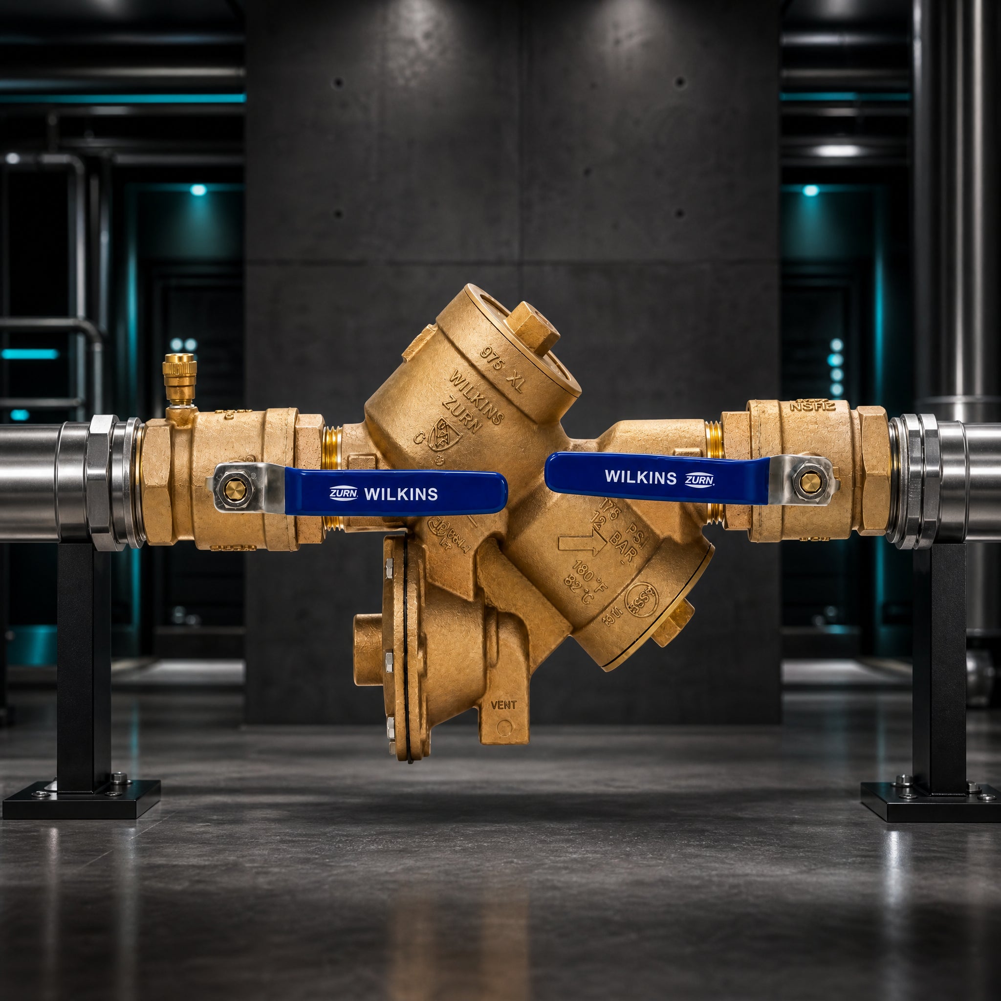 Zurn Wilkins 2-975XL 2" RPZ Reduced Pressure Backflow Preventer