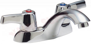 Delta 21C133 Two Handle Centerset Lavatory Faucet - Less Pop-Up Chrome Cam Two Handle Lever