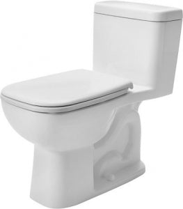 Duravit 0113010001 D-CODE WHITE E/R 1-PIECE TOILET, 1.28GPF