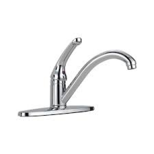 Delta 136-Dst Single Lever Classic Kitchen Faucet Three Hole Mount