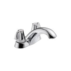 Delta 500Lf-Wftp Chrome S/L 4"Cc Lav Faucet L/Pop-Up, Lead Free