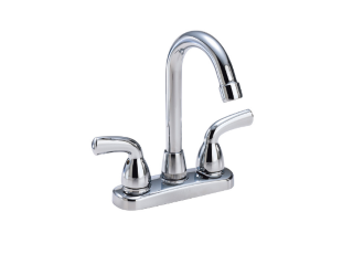 Delta 82104Lf Chrome 4Cc Bar Faucet W/Lever Handles, Lead Free