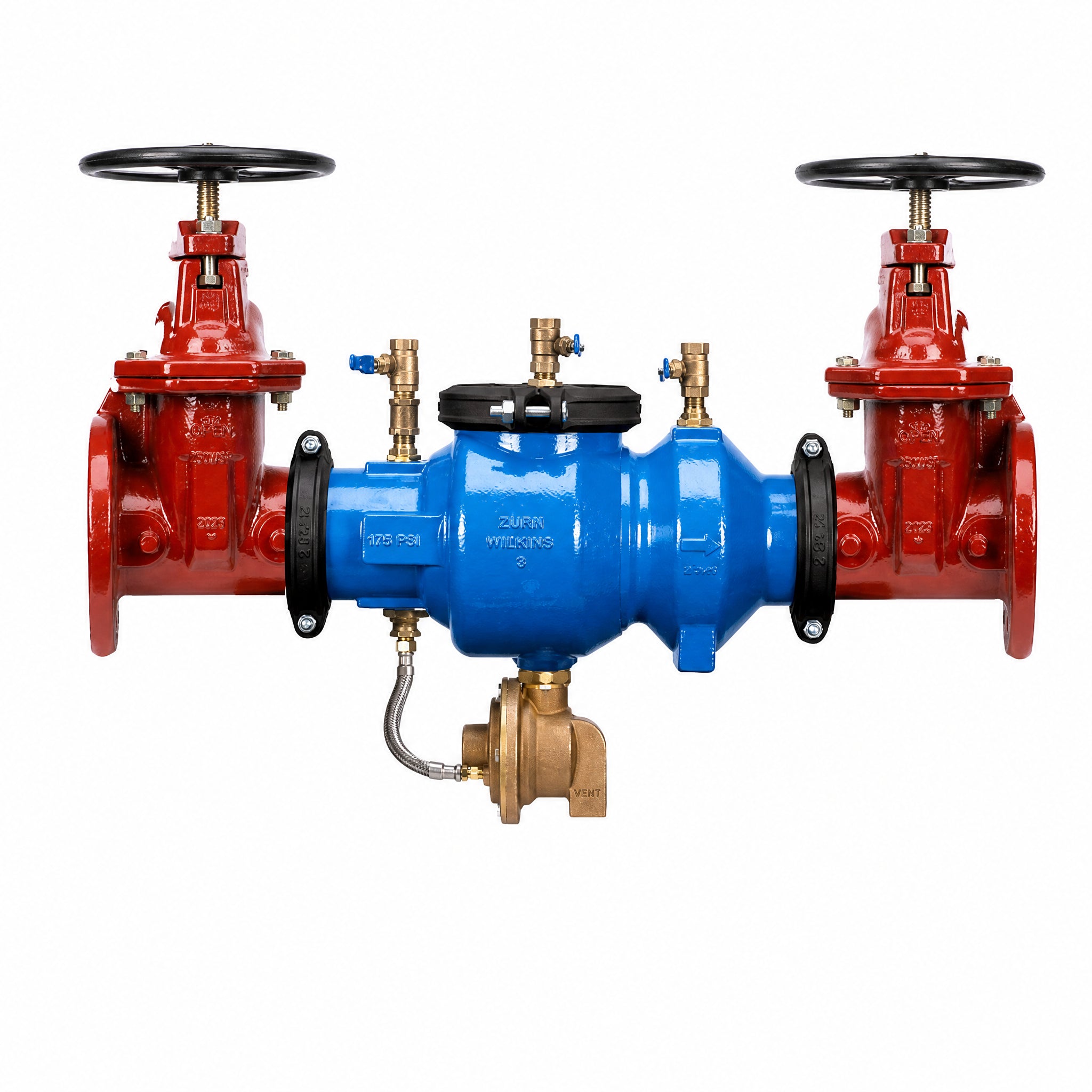 Zurn Wilkins 8-375A 8-inch reduced pressure backflow preventer with NRS gate valves
