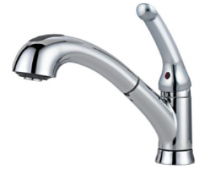 Delta 469Lf-Tp Chrome 1 Or 3 Hole S/L Kitchen Faucet