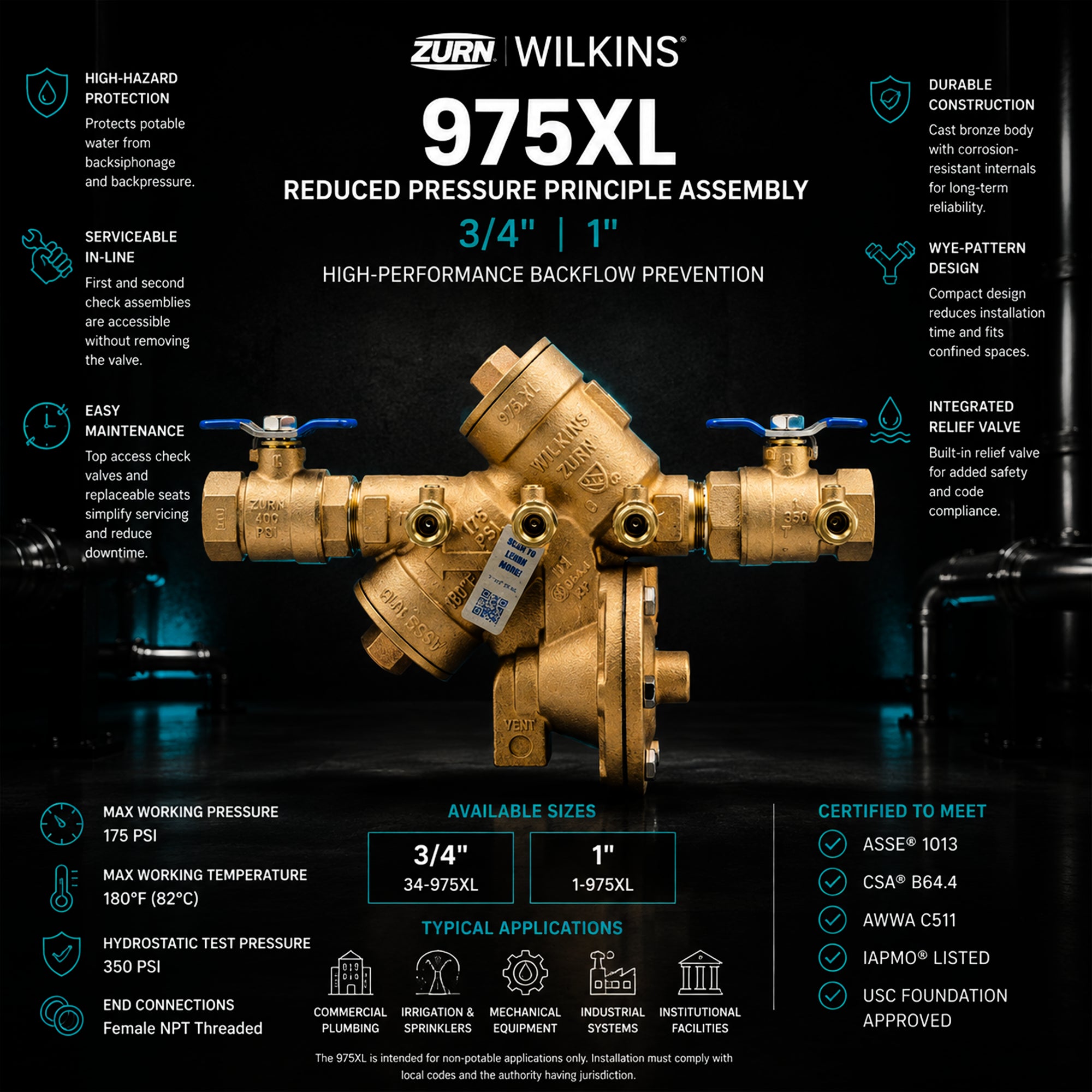 975xl-zurn-wilkins-3-4-1-inch-backflow-preventer-feature-sheet