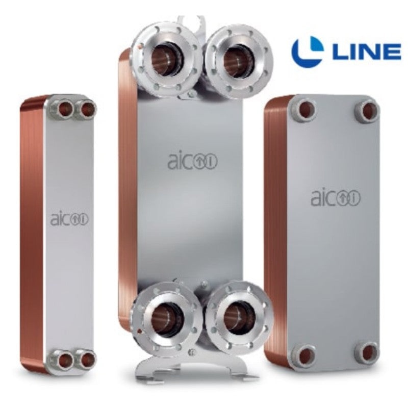 AIC LB31-10X Brazed Plate Heat Exchanger Double Wall (3/4 MIP Connection)