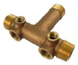 Boshart 2-07TK25SF-2NL 1" MXF BRONZE SHORT TANK TEE, 2 PORT