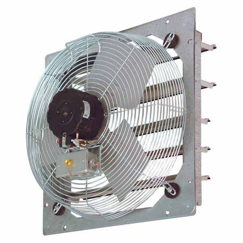 Continental Fan CFM SEF-20 20" Shutter Mount Wall Exhaust Fan, 2380/2925 CFM