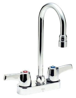 Delta 27T4843 4 C/S Deckmnt Sink Faucet W/Gooseneck