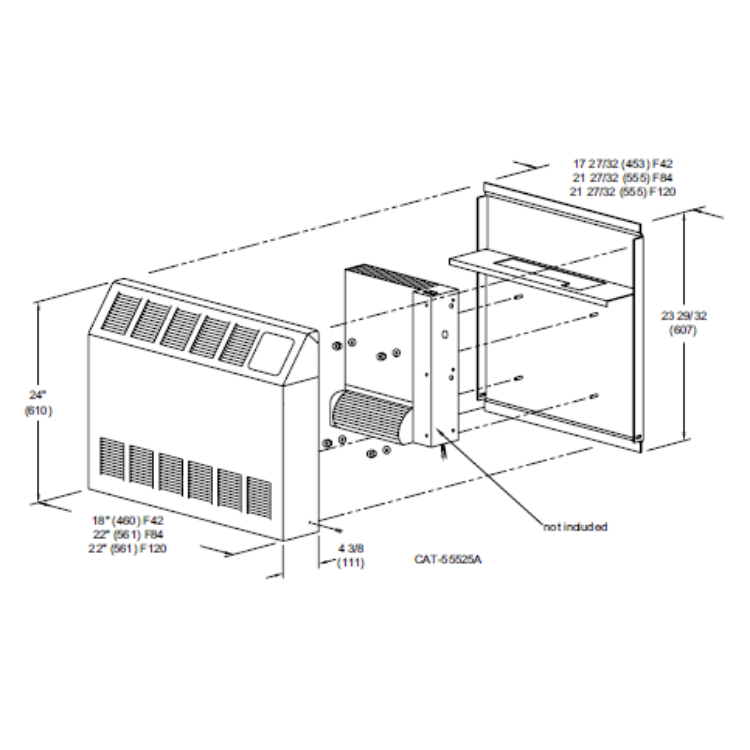 Beacon-Morris F42 Twin-Flo III Surface Mount Cabinet Kit