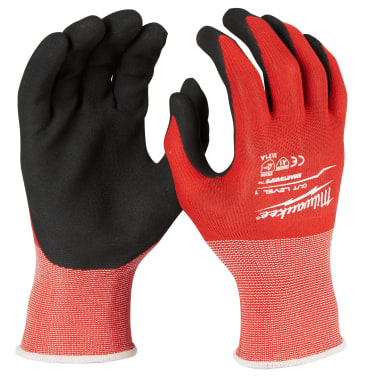 MILWAUKEE 48-22-8903B XL CUT LVL 1 DIPPED GLOVES (PAIR)