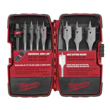 MILWAUKEE 49-22-0175 8PC SPADE BIT KIT