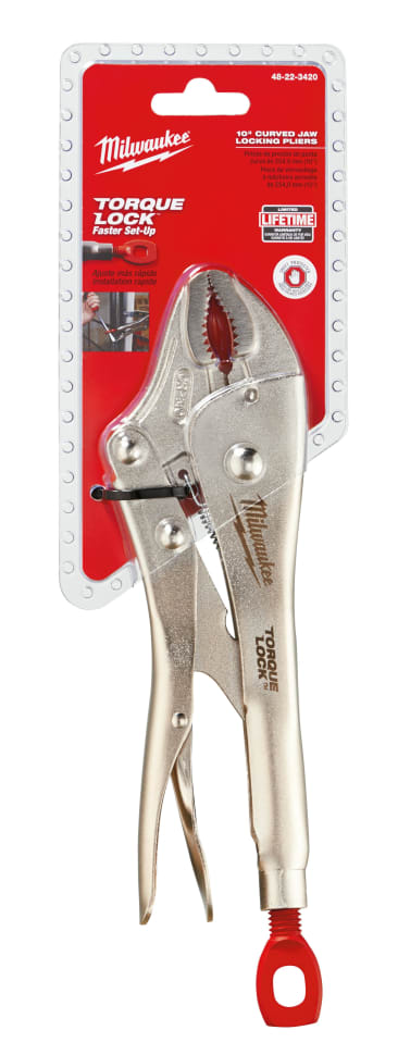 MILWAUKEE 48-22-3420 10IN CRVED JAW LOCKING PLIERS