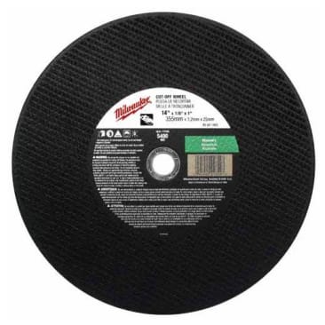 MILWAUKEE 49-94-1475 14 X 1/8 X 1 CUT OFF WHEEL