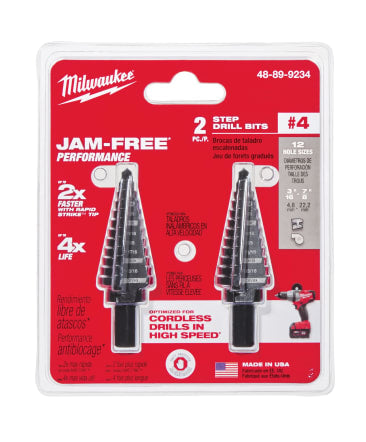 MILWAUKEE 48-89-9234 #4 STEP BIT SET -2PK