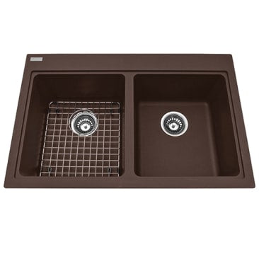 Kindred KIL KGDL2031-8ES GRANITE DROP-IN DOUBLE SINK EXPRESSO