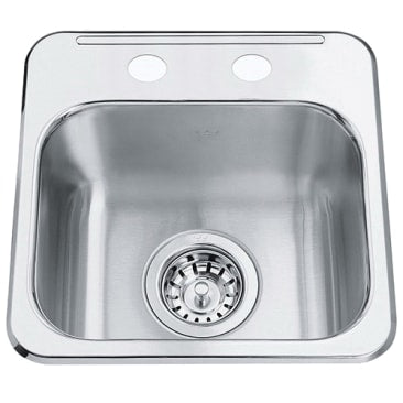 Kindred KIL QSL1313-6-2 HOSPITALITY BAR SINK 2-HOLE 4INCC