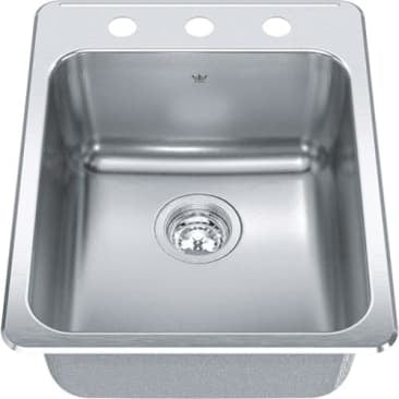 Kindred KIL QSLA2217-8-3 SS FOOD PREP SINK 3-HOLE