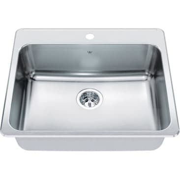 Kindred KIL QSLA2225-8-1 SGL BOWL SINK 1-H