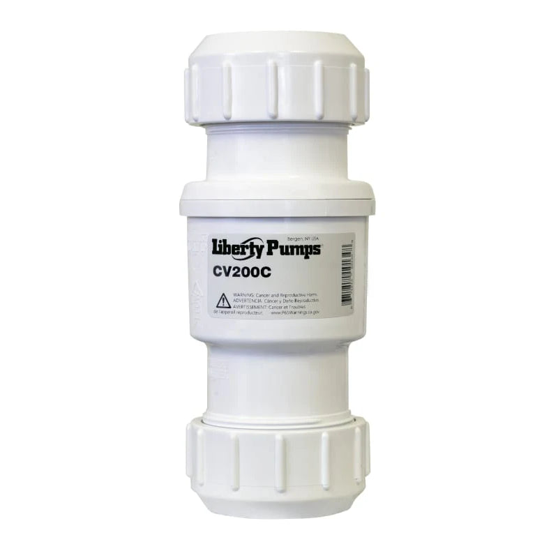 LIBERTY CV200C 2" COMPRESSION FIT PVC CHECK VALVE