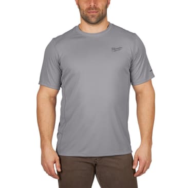 MILWAUKEE 414G-L WORKSKIN LIGHT SS SHIRT-GRAY L