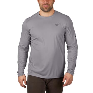 MILWAUKEE 415G-2X WORKSKIN LIGHT LS SHIRT-GRAY 2X