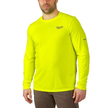 MILWAUKEE 415HV-M WORKSKIN LIGHT LS SHIRT-HI-VIS M