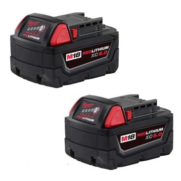 MILWAUKEE 48-11-1852 M18 REDLITHIUM 5.0AH BAT 2-PK