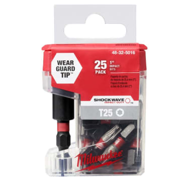 MILWAUKEE 48-32-5016 (5) 25PK T25 TICTAC W/BIT HLDR