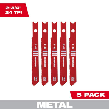 MILWAUKEE 48-42-0140 JIG SAW BL METAL 24T 2-3/4L (5/PK)