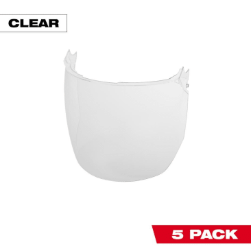 MILWAUKEE 48-73-1440 FACE SHIELD REP LENSES CLEAR 5PK