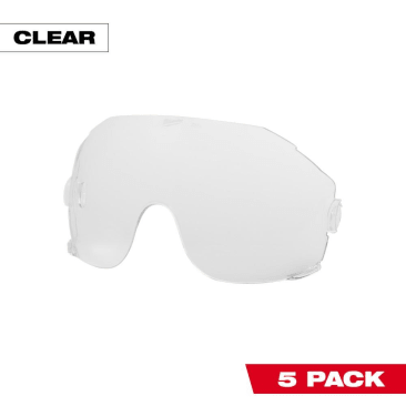 MILWAUKEE 48-73-1450 EYE VISOR REP LENSES CLEAR 5PK