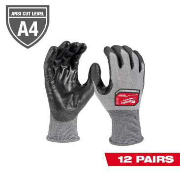 MILWAUKEE 48-73-8740B SML CUT 4 HI-DEXTERITY GLOVES(12 PAIR)