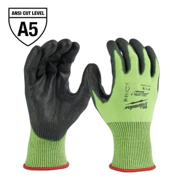 MILWAUKEE 48-73-8950 SML CUT 5 HIGH VIS GLOVES (PAIR)