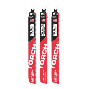 MILWAUKEE 48-00-5362 9IN THE TORCH W/NTRS CRBD 3PK EA