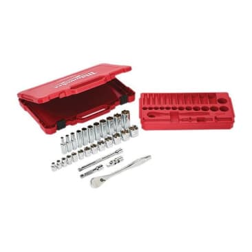 MILWAUKEE 48-22-9408 3/8 DRIVE 28PC RAT & SOCKET SET- SAE