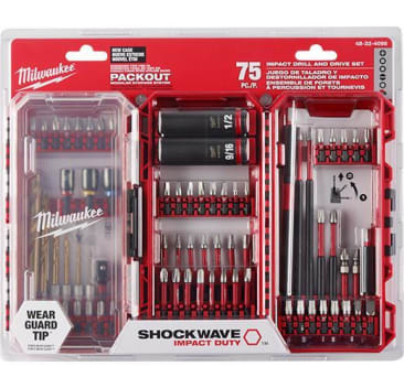 MILWAUKEE 48-32-4098 IMPACT DRILL DRIVE & FASTEN SET (75 PACK)