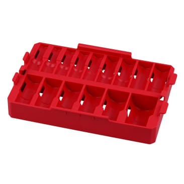 MILWAUKEE 49-66-6832 SHOCKWAVE IMP 1/2 DR 15PC SAE TRAY -RED