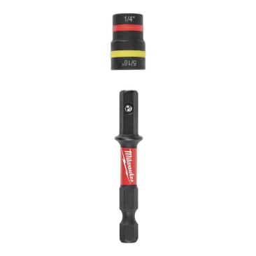 MILWAUKEE 49-66-4542 SHOCKWAVE IMPACT DUTY 1/4 & 5/16X2-1/4 QUIK-CLEAR 2-IN-1 MAGNETIC NUT DRIVER